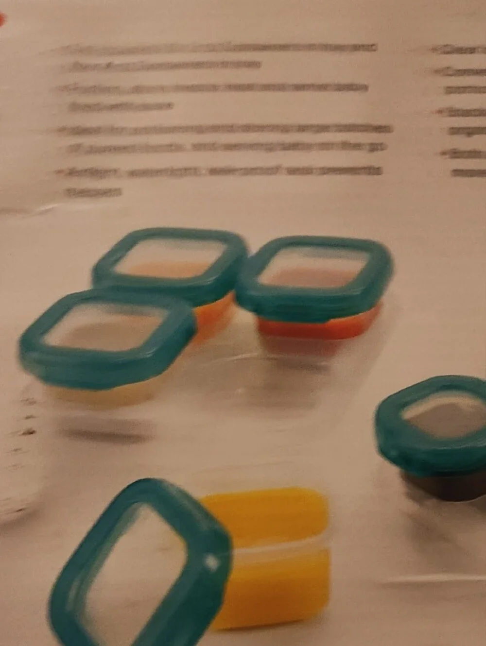 Oxo Blue-Lid Small Food Storage Containers Set
